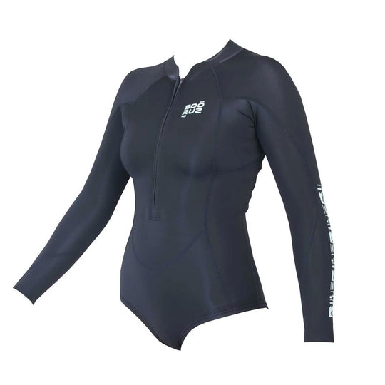 SOORUZ Shorty 1/1 LS mini zip DIVINE ORGANIC OYSTERPREN חליפת גלישה לנשים שורטי 1/1 רוכסן מיני