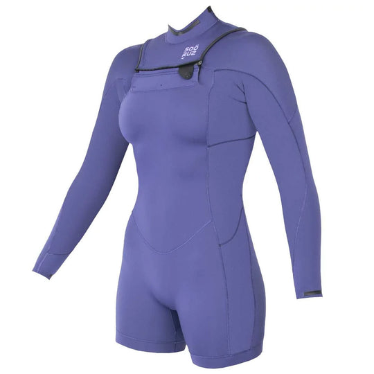 SOORUZ Shorty 2/2 LS FZ DIVINE ORGANIC OYSTERPRENE חליפת גלישה לנשים שורטי 2/2 רוכסן קדמי