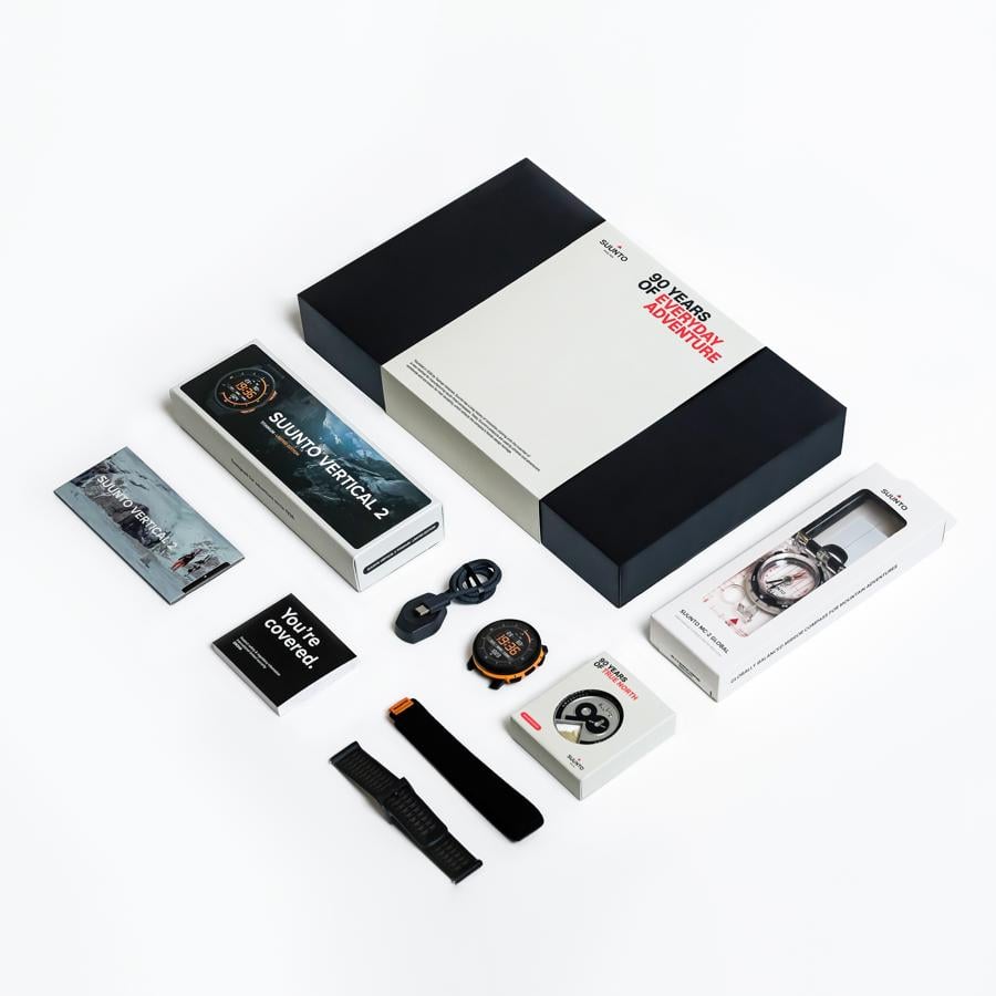 SUUNTO Vertical 2 Anniversary Gift Box שעון הרפתקאות וספורט מקצועי מטיטניום בגרסת 90 שנה מיוחדת - דוגית