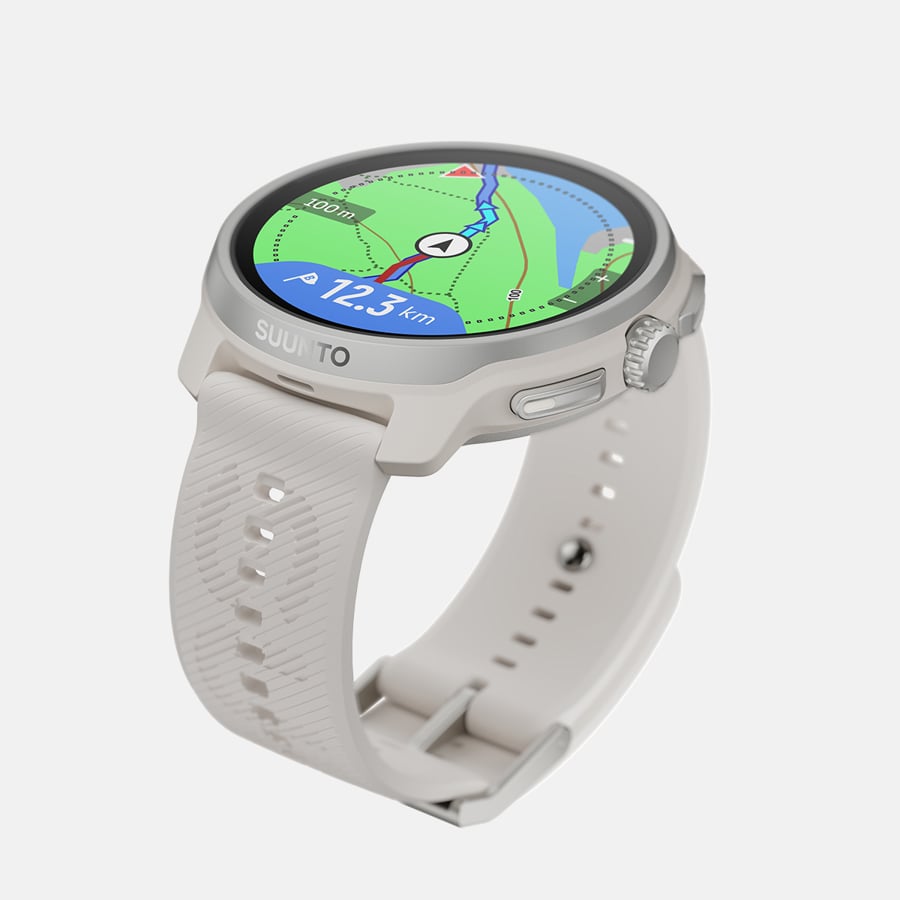 SUUNTO Race 2 Feather Gray שעון ספורט וכושר בצבע אפור