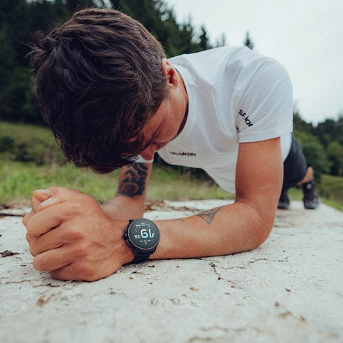 Watch, Clock, Grass, Plant, Sky, Wrist, Elbow, People in nature, Wood, Analog watch