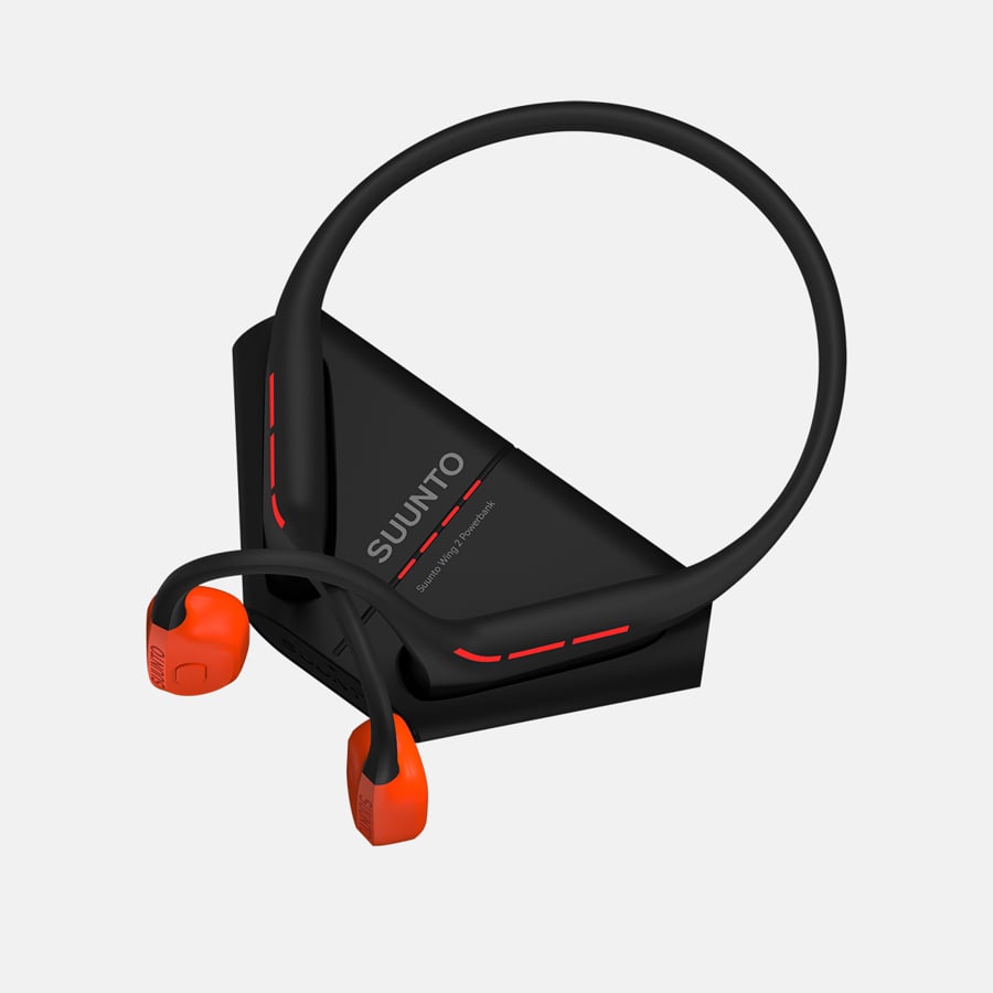 SUUNTO Wing 2 Coral Orange אוזניות ספורט בטכנולוגיית הולכת עצם