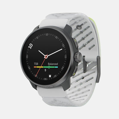 טרייד אין - SUUNTO Race S Titanium Canary שעון ספורט וכושר בצבע אפור כהה עם רצועה בהירה