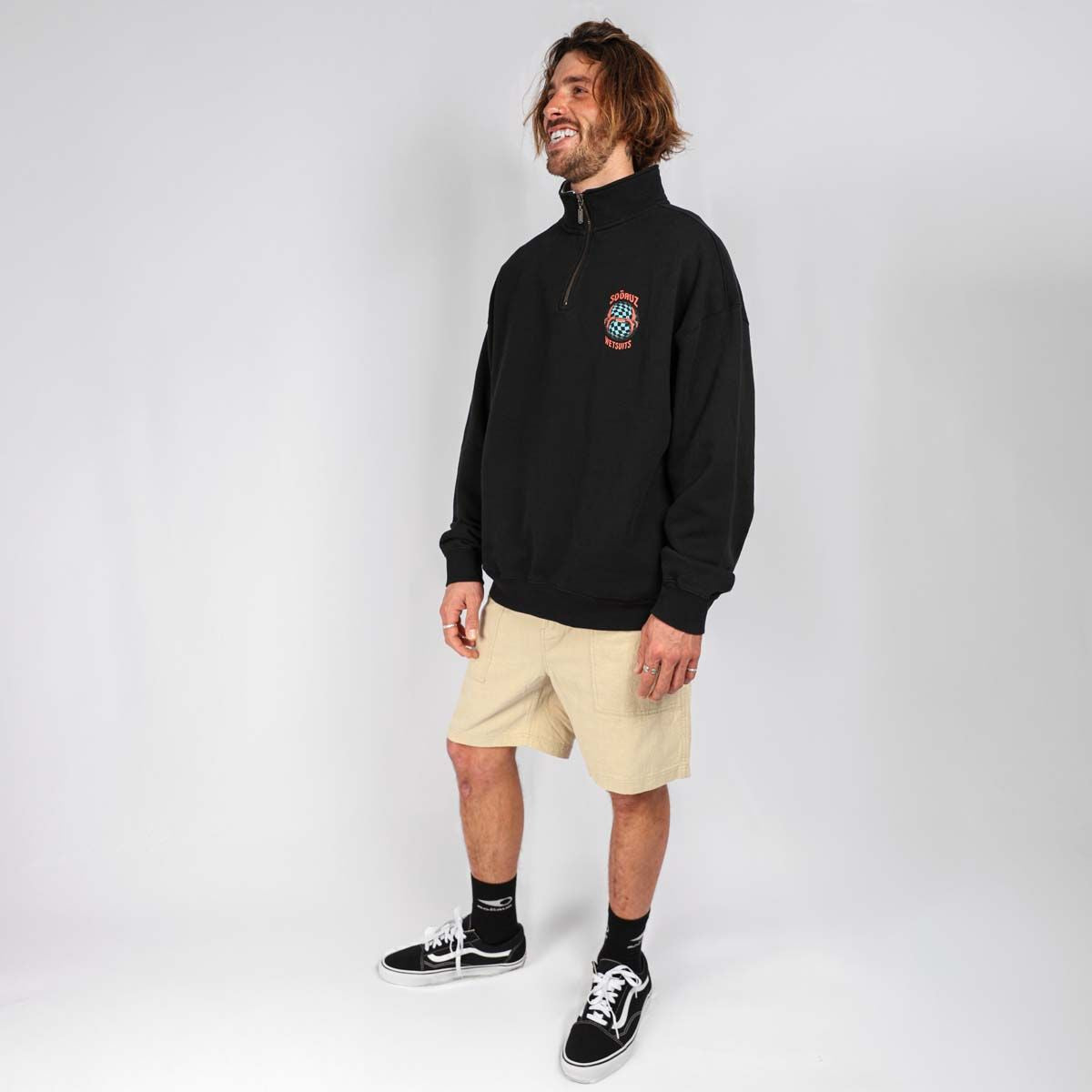 SOORUZ Sweat half zip Bio ALYGONE organic cotton קפוצ'ון עם רוכסן חצי