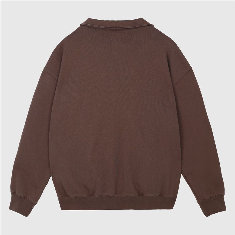 SOORUZ ANDREWS Organic Half Zip Sweatshirt סוווטשירט חצי רוכסן מכותנה אורגנית - דוגית