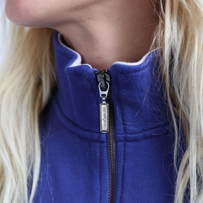SOORUZ Sweat Half Zip Bio LAVANDE organic cotton קפוצ'ון עם רוכסן חצי לנשים