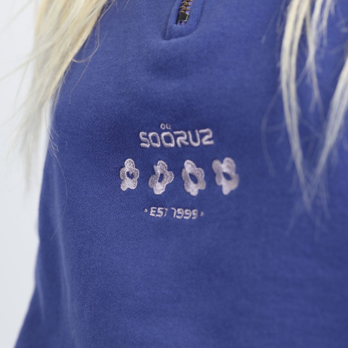 SOORUZ Sweat Half Zip Bio LAVANDE organic cotton קפוצ'ון עם רוכסן חצי לנשים