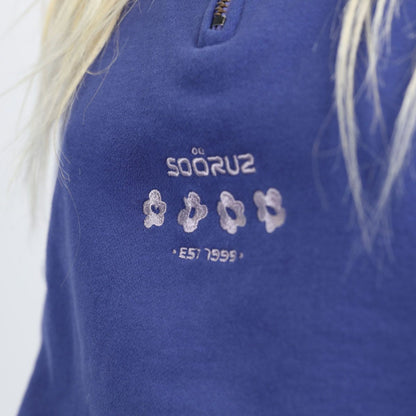 SOORUZ Sweat Half Zip Bio LAVANDE organic cotton קפוצ'ון עם רוכסן חצי לנשים