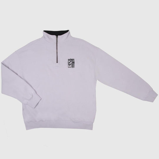 SOORUZ Sweat half zip Bio ORCHID organic cotton קפוצ'ון עם חצי רוכסן מכותנה אורגנית