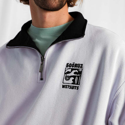 SOORUZ Sweat half zip Bio ORCHID organic cotton קפוצ'ון עם חצי רוכסן מכותנה אורגנית