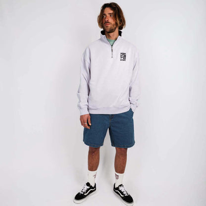 SOORUZ Sweat half zip Bio ORCHID organic cotton קפוצ'ון עם חצי רוכסן מכותנה אורגנית