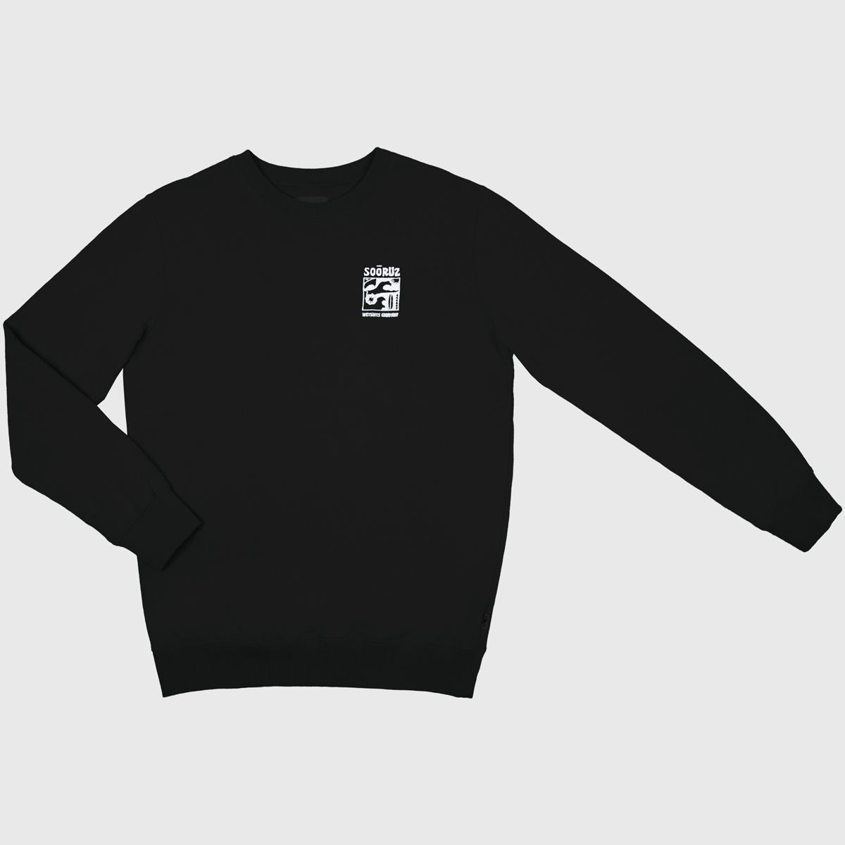 SOORUZ Sweat round Bio AZUL organic cotton חולצה ארוכה סווצ'רט ללא כובע מכותנה אורגנית