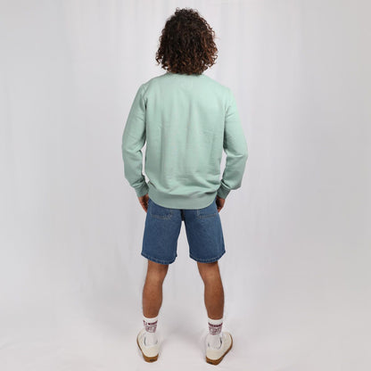 SOORUZ Sweat round Bio AZUL organic cotton חולצה ארוכה סווצ'רט ללא כובע מכותנה אורגנית