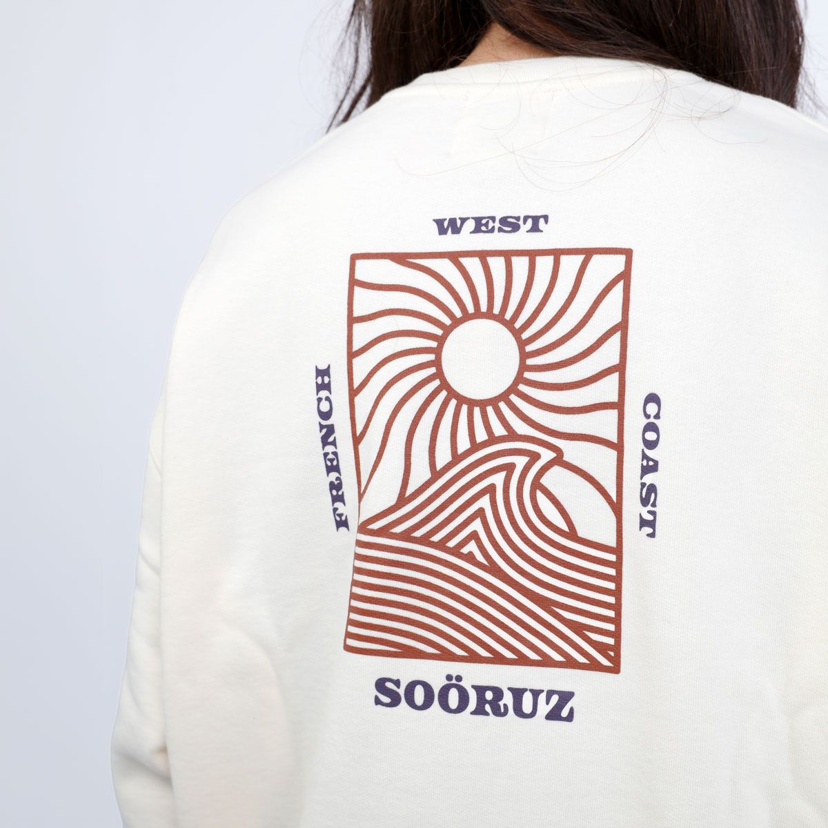 SOORUZ AMPHORA Sweat round Organic Women חולצה ארוכה סווטשירט ללא כובע מכותנה אורגנית לנשים