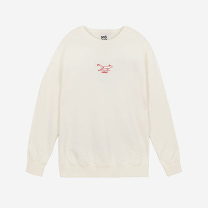 SOORUZ HOWL Sweat round Organic Men חולצה ארוכה סווטשירט ללא כובע מכותנה אורגנית