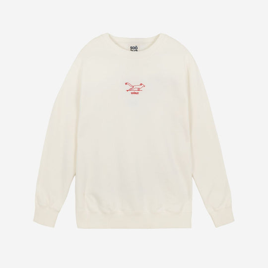SOORUZ HOWL Sweat round Organic Men חולצה ארוכה סווטשירט ללא כובע מכותנה אורגנית