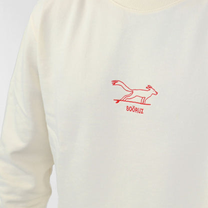 SOORUZ HOWL Sweat round Organic Men חולצה ארוכה סווטשירט ללא כובע מכותנה אורגנית