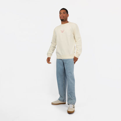 SOORUZ HOWL Sweat round Organic Men חולצה ארוכה סווטשירט ללא כובע מכותנה אורגנית