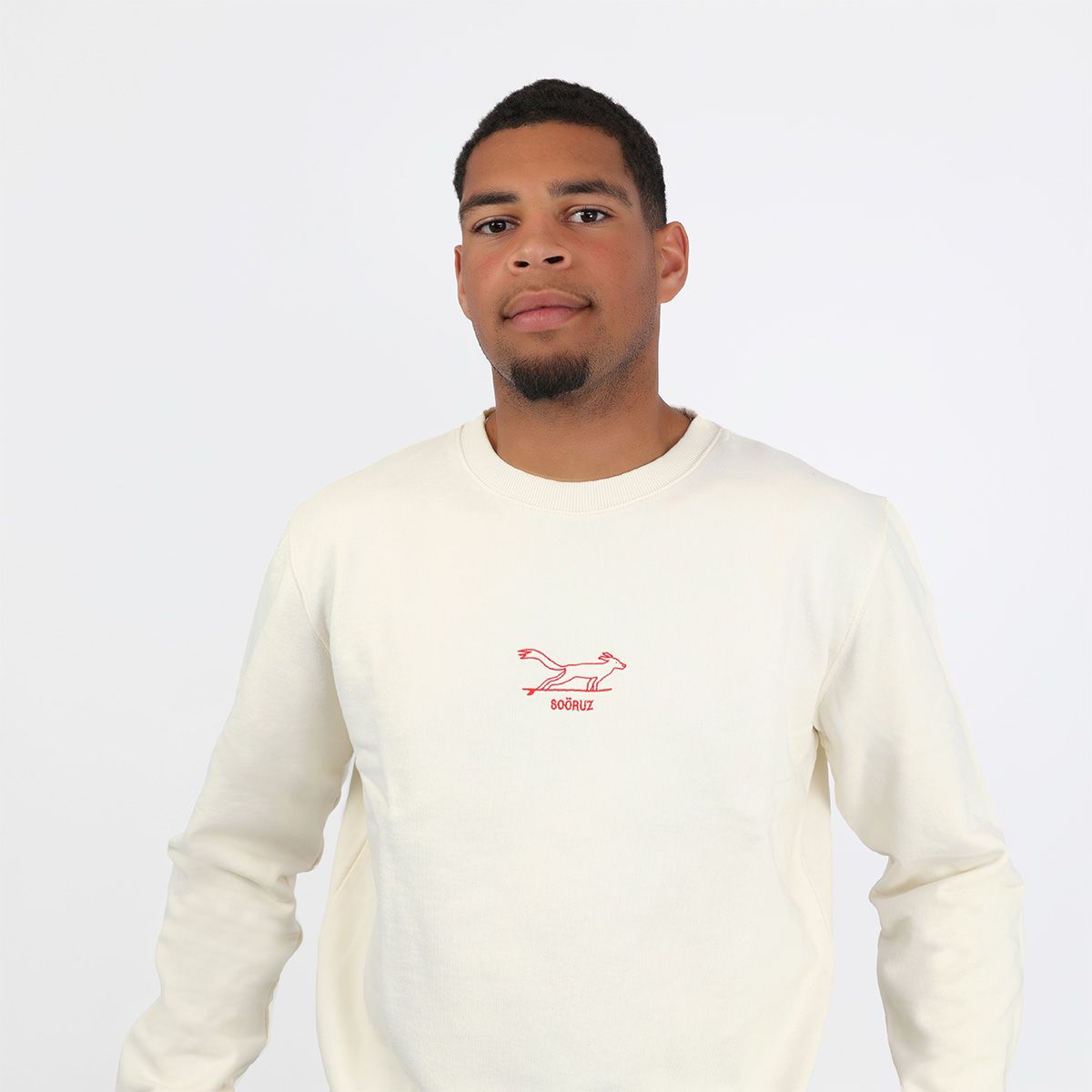 SOORUZ HOWL Sweat round Organic Men חולצה ארוכה סווטשירט ללא כובע מכותנה אורגנית