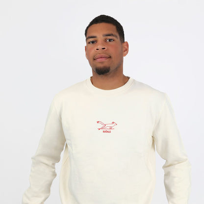 SOORUZ HOWL Sweat round Organic Men חולצה ארוכה סווטשירט ללא כובע מכותנה אורגנית