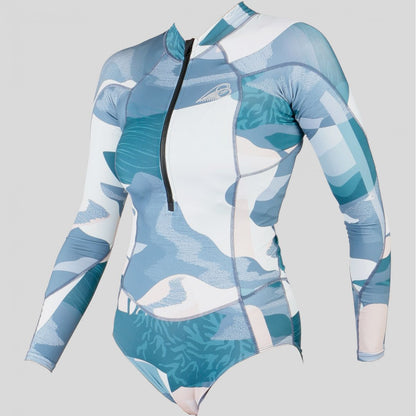 SOORUZ Swimsuit LS DIVINE Mini Zip חליפת גלישה מיני עם שרוולים ארוכים לנשים