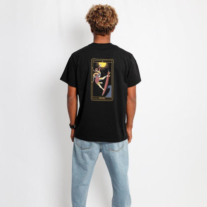 SOORUZ FOOL Organic T-shirt men חולצה קצרה מכותנה אורגנית בצבע שחור - דוגית