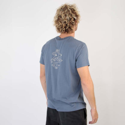 SOORUZ T-shirt SS Bio ECLIPSE organic cotton men חולצה קצרה מכותנה אורגני בצבע כחול