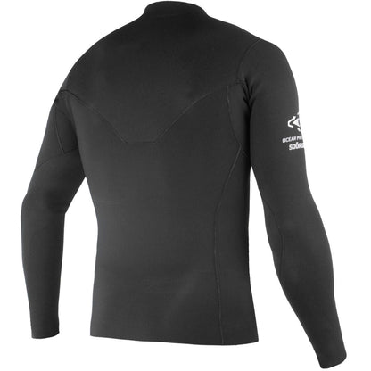 SOORUZ Top Men 2/2 LS GURU Oysterprene חולצת גלישה לגברים עם שרוול ארוך בעובי 2/2 מ"מ בצבע שחור 2023