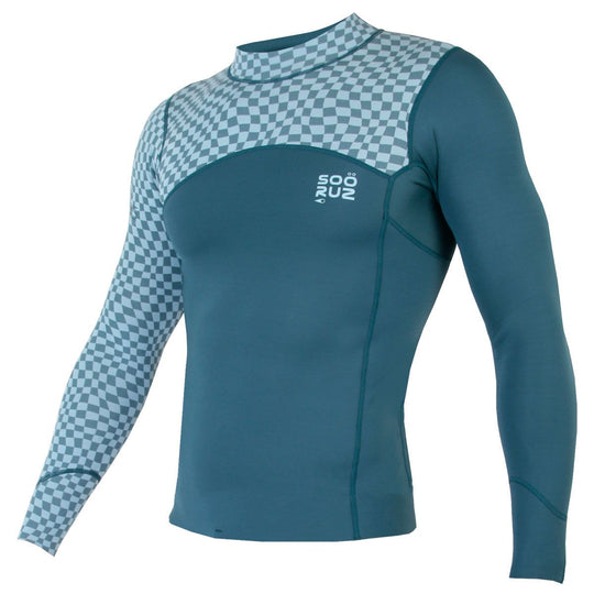 SOORUZ Top Men 1/1 LS FIGHTER חולצת גלישה ארוכה לגברים בעובי 1/1 מ"מ בצבע כחול