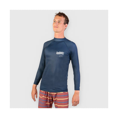 SOORUZ Rashguard LS Nice 2023 חולצת לייקרה לגברים שרוול ארוך בצבע נייבי