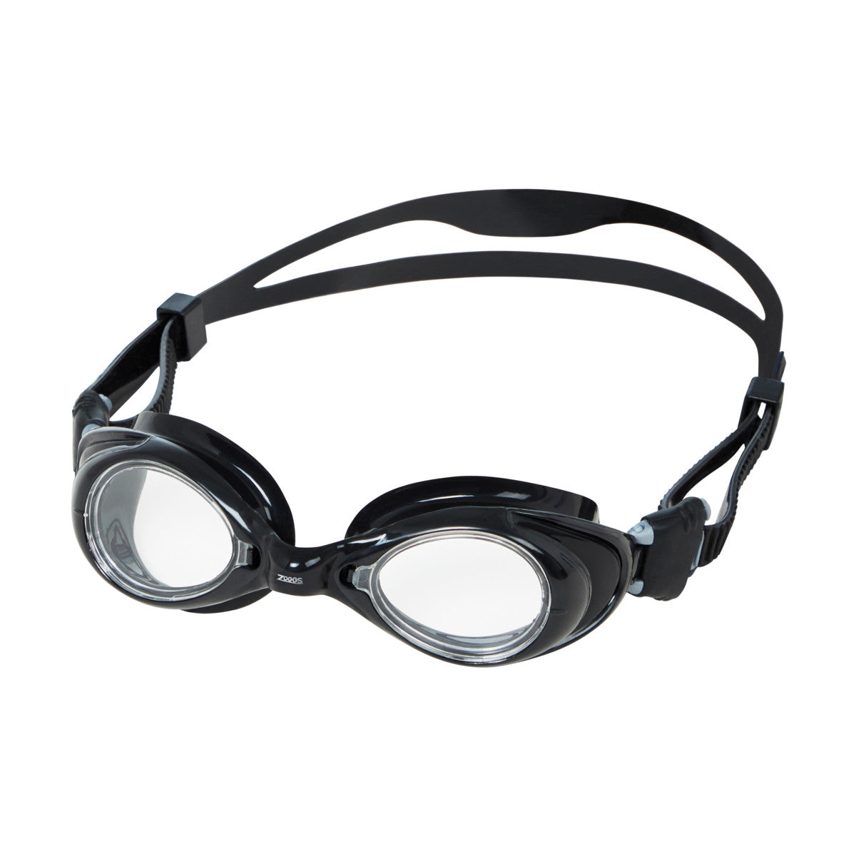 ZOGGS Vision Optical Corrective Goggle משקפת שחייה בצבע שחור עם עדשות אופטיות מראה