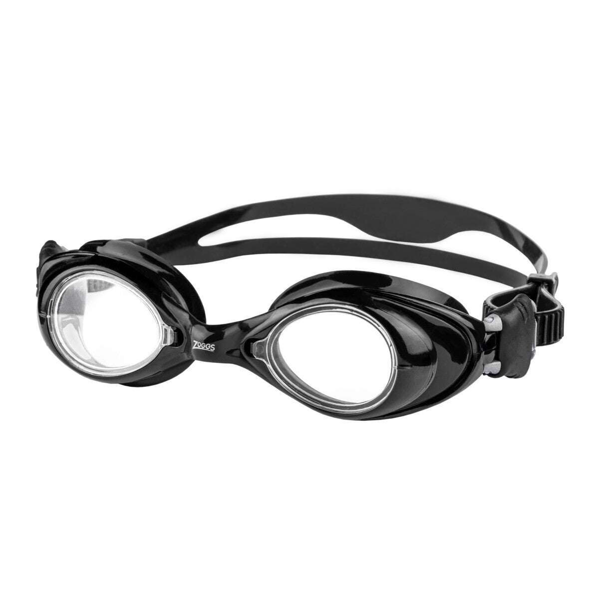 ZOGGS Vision Optical Corrective Goggle משקפת שחייה בצבע שחור עם עדשות אופטיות שקופה