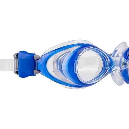 ZOGGS Vision Optical Corrective Goggle משקפת שחייה בצבע כחול/לבן עם עדשות אופטיות שקופה