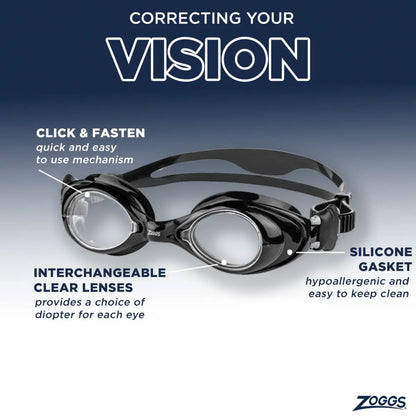 ZOGGS Vision Optical Corrective Goggle משקפת שחייה אופטית