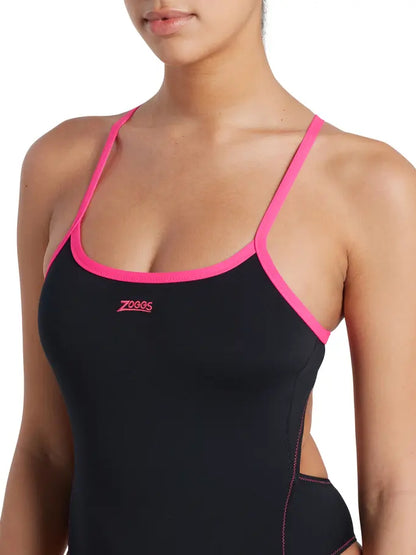 ZOGGS Womens Blaze Skyback One Piece Swimsuit בגד ים שלם לנשים