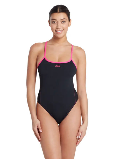 ZOGGS Womens Blaze Skyback One Piece Swimsuit בגד ים שלם לנשים