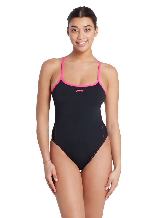ZOGGS Womens Blaze Skyback One Piece Swimsuit בגד ים שלם לנשים