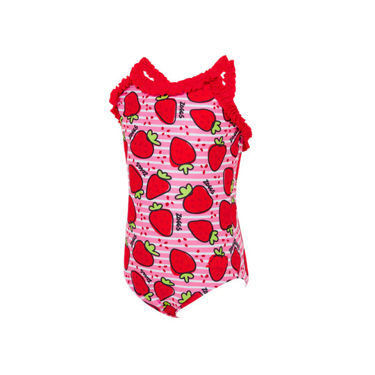 בגד ים ילדות ZOGGS Strawberry Ruffle Crossback
