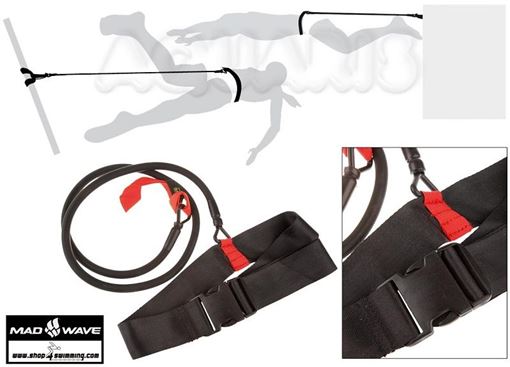 רצועת אימון קצרה - Mad Wave Trainer Short Belt - דוגית