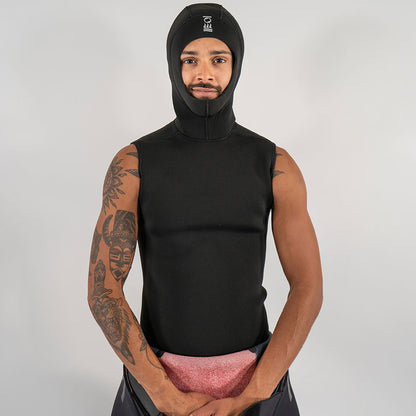 FOURTH ELEMENT Men's Neoprene Hooded Vest 5/3mm וסט עם כובע לגברים 3/5 מ"מ