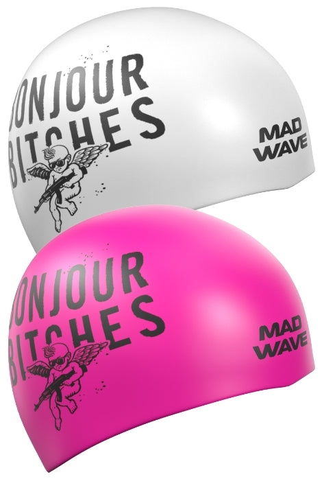 כובע שחייה Mad Wave BONJOUR reversible - דוגית