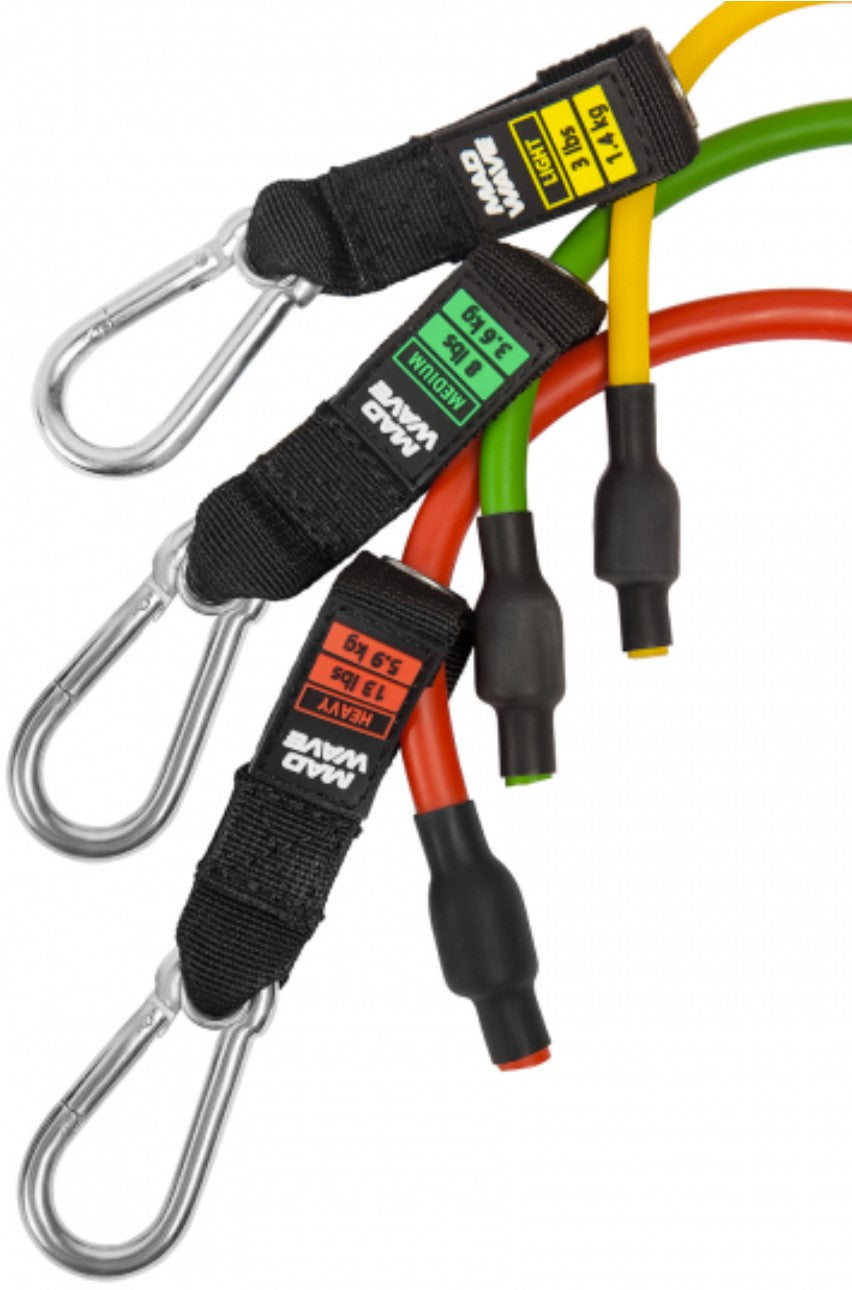 סט רצועות התנגדות - Mad Wave Dry Training MULTI set - דוגית