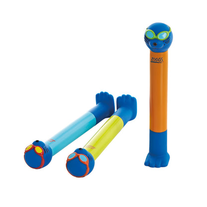 ZOGGS Zoggy Dive Stick 3pcs Pack מקלות משחק לבריכה - דוגית