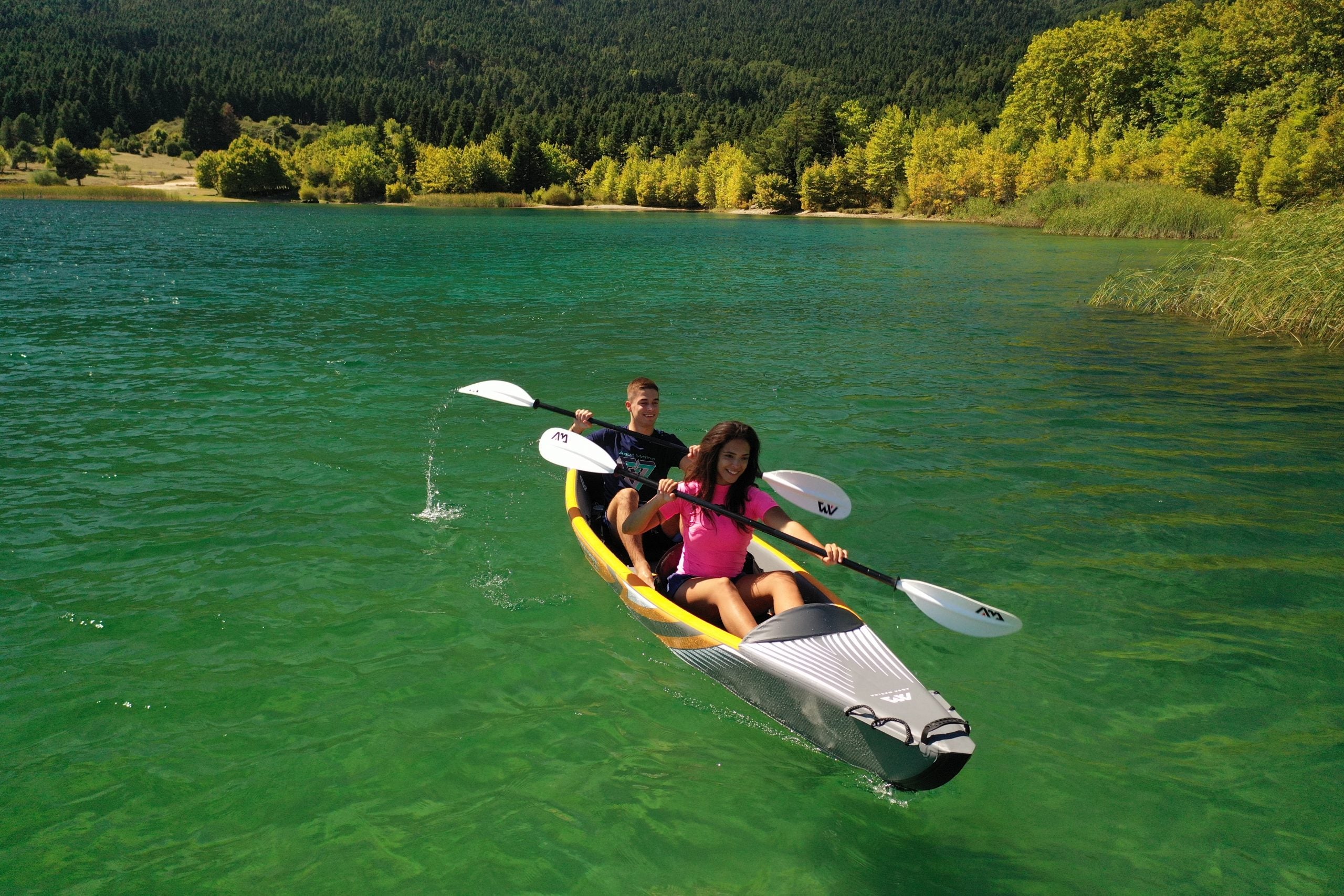AQUA MARINA Tomahawk AIR-K375 קיאק מקצועי ליחיד עם מושב