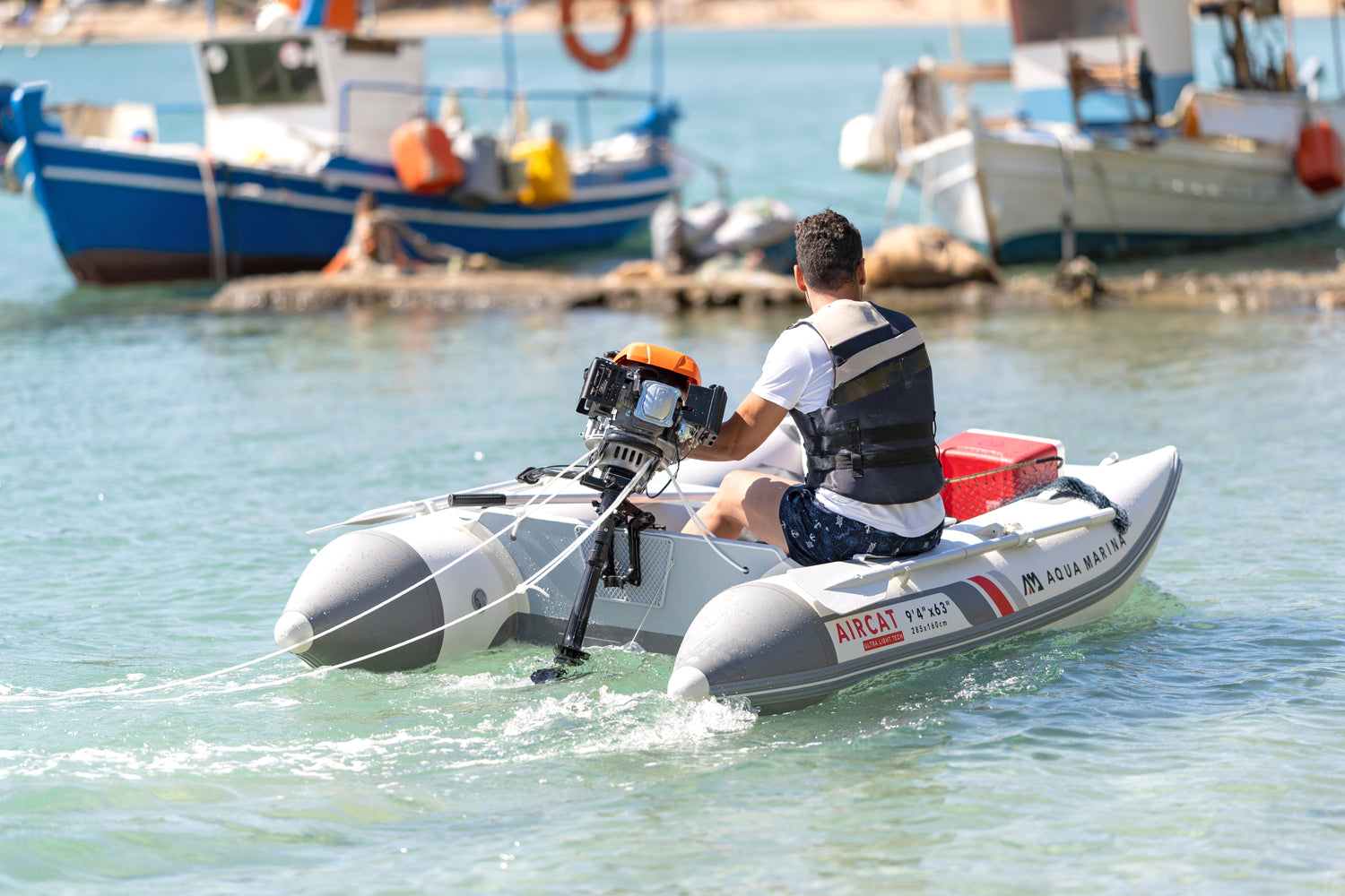 AQUA MARINA BT-AC335 AIRCAT 3.35M סירת קטמרן מתנפחת
