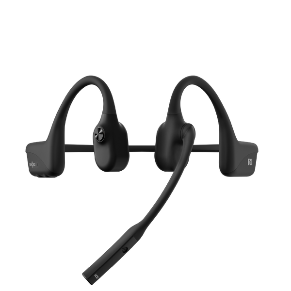 SHOKZ OpenComm אוזניות עם מיקרופון לשיחות ועבודה בטכנולוגיית הולכת עצם