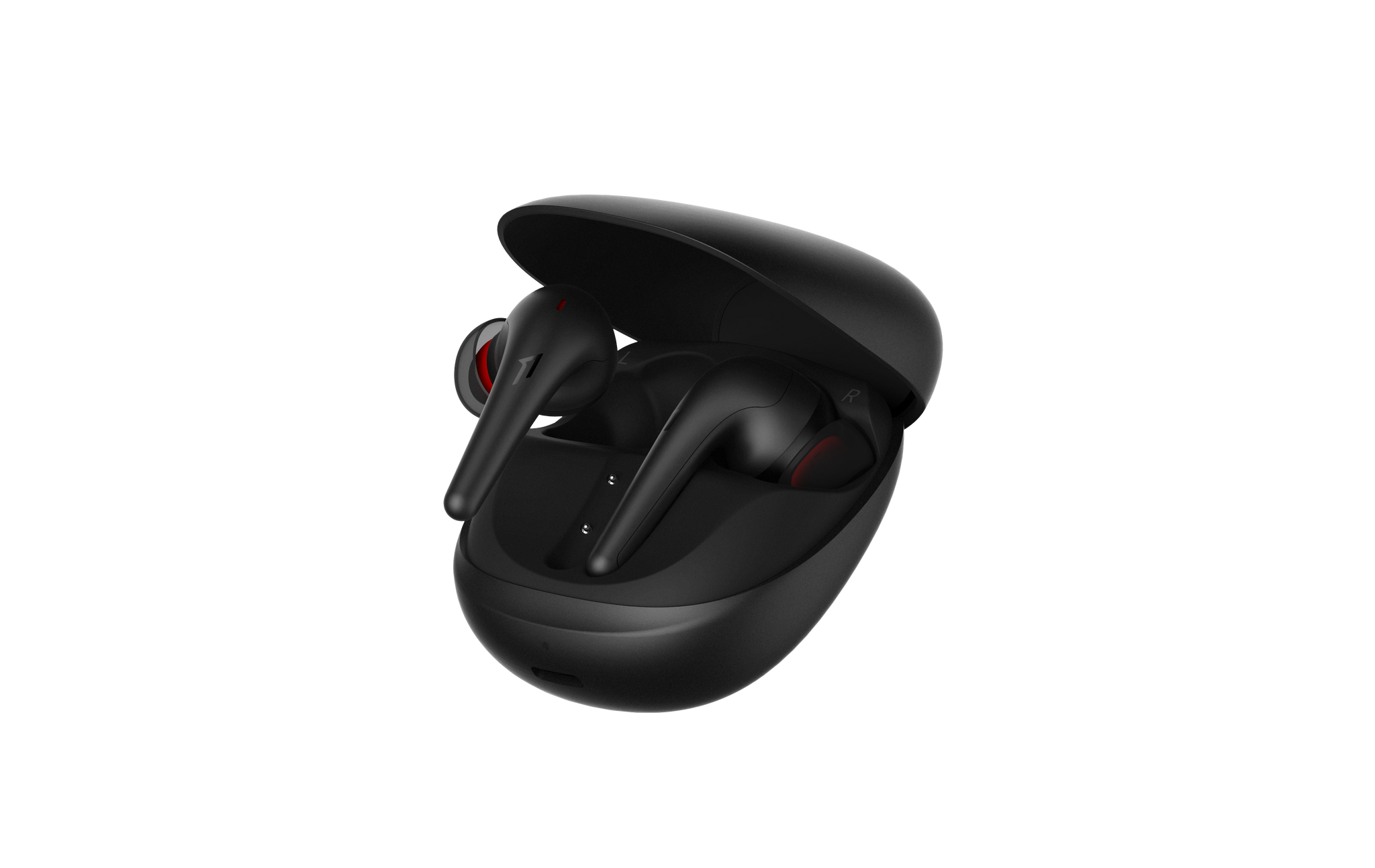 1MORE Aero אוזניות כפתור אלחוטיות TWS עם סינון רעשים אקטיבי בצבע שחור