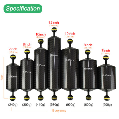 SEAFROG D60 7 Floating Arm זרוע צפה 7 אינצ'