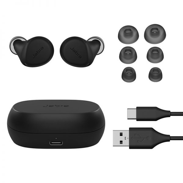 JABRA Elite 7 Active Black אוזניות ספורט אלחוטיות בצבע שחור