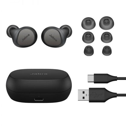 JABRA Elite 7 Pro Titanium Black אוזניות True Wireless מתקדמות בצבע אפור כהה למוזיקה ושיחות